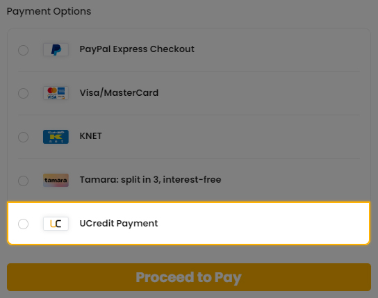 UCredit Payment